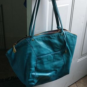 Teal Hobo international tote bag